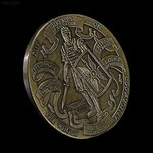 BIG BOOM® B4EE 6CD3 Put On The Whole Armor Of God Round Commemorative ...