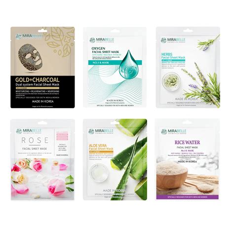 Acne Prone Skin Ex Facial sheet Masks ( Pack of 6 ) – Mirabelle