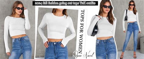 ANRABESS Women Long Sleeve Shirts Rib Knit Slim Fit Tops Basic Tee 2025 Fall Outfits Casual T-Shirt