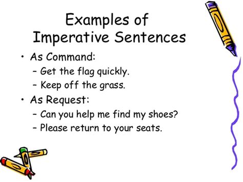 Image result for Imperative Sentences Examples