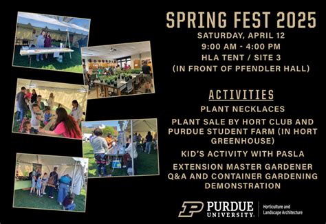 Spring Fest | Purdue University HLA Happenings