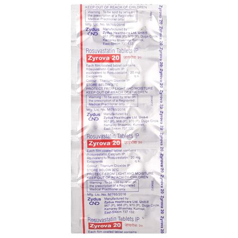 Zyrova 20 - Strip of 10 Tablets : Amazon.in: Health & Personal Care