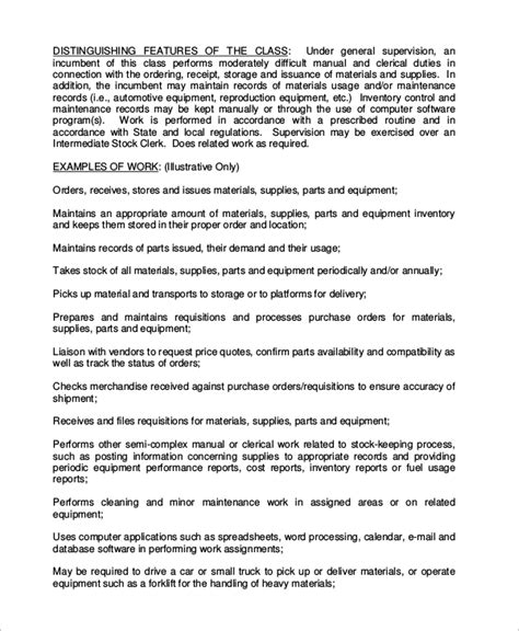 Image result for Stocker Job Description