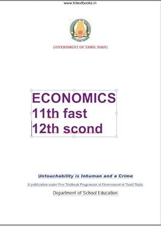 Buy Tamil Nadu Economic 11th and 12th New Addition English Photocopy ...