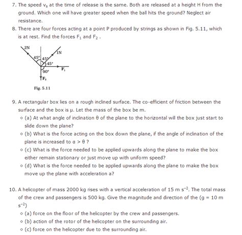 Image result for Class 11 Physics Laws of Motion Example 6