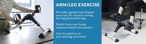 WErFIT Mini Portable Cycle Pedal Exerciser with Adjustable Resistance ...