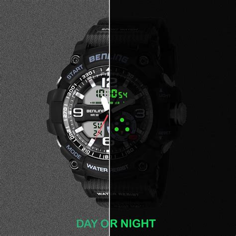 Benling Analog Digital Watch with EL Backlight – SKBLANDG-6006