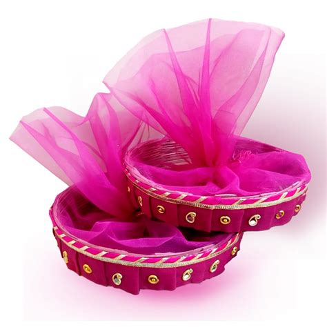 Buy The Bath Stories Multipurpose Decorated Bamboo Basket for Wedding ...