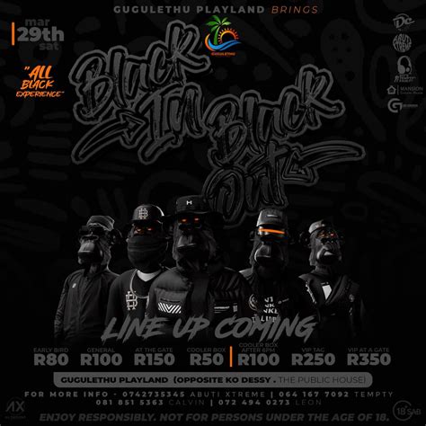 Black In Black Out - BIBO, Gugulethu Playland, Mabopane, 29 March to 30 ...