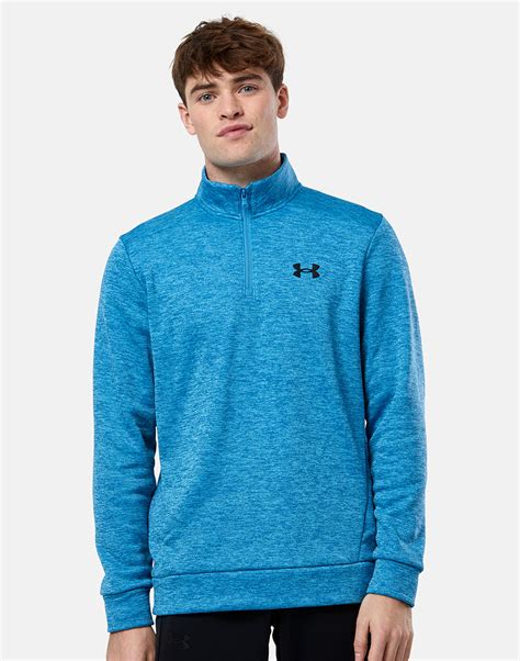Under Armour Mens Armour Fleece Quarter Zip - Blue | Life Style Sports UK