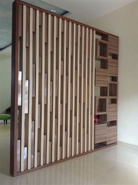 Partition at foyer area | Hall interior design, Modern partition walls ...