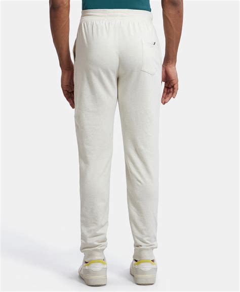Buy Super Combed Cotton Rich Slim Fit Jogger with Side Pockets - Cream ...
