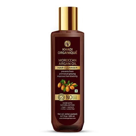 Khadi Organique Moroccan Argan Oil Hair Cleanser/Shampoo - SLS And Par