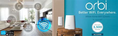 NETGEAR RBK30 Orbi Whole Home Mesh Wi-Fi System (Router and Satellite ...