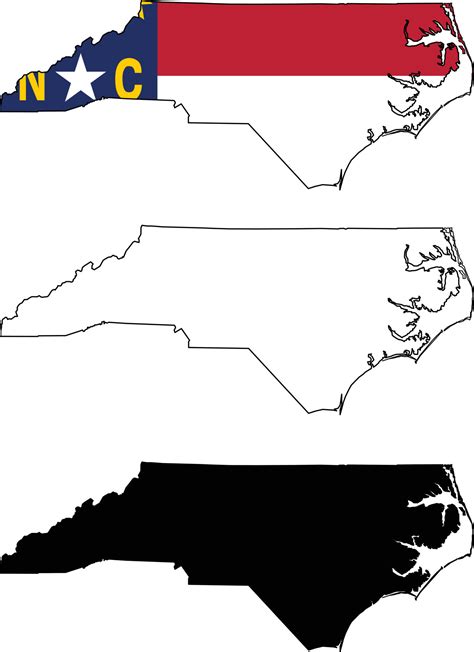 Map North Carolina State on white background. North Carolina State Map ...