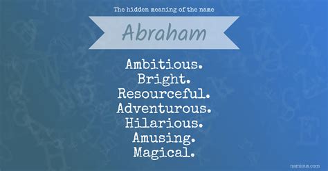The hidden meaning of the name Abraham | Namious