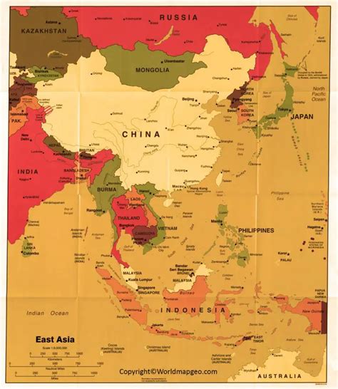 Asia Map 的图像结果