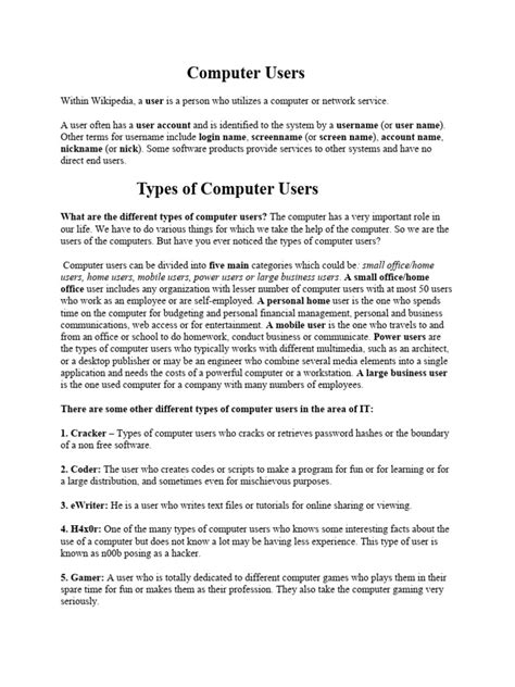 Image result for Types Computers Individual Users