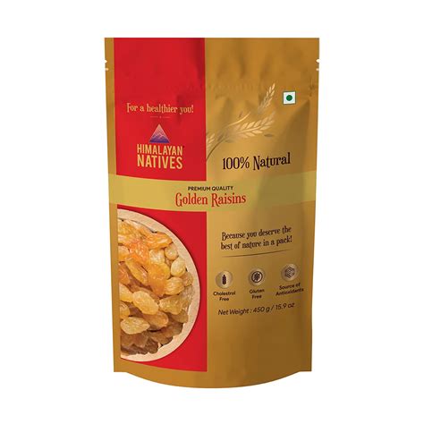 Himalayan Natives - Golden Raisins | Premium kishmish/kismis | Dry ...