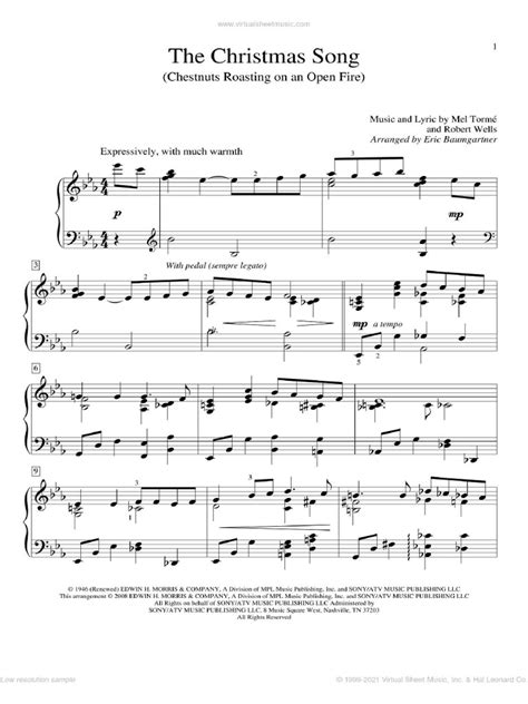 The Christmas Song Sheet Music Piano | PDF