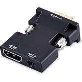 Amazon.in: Buy Sounce VGA to HDMI Adapter Converter with Audio,(PC VGA ...