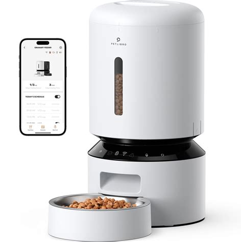 Buy PETLIBRO Automatic Cat Food Dispenser, [2023 Upgraded] 5G WiFi Pet ...