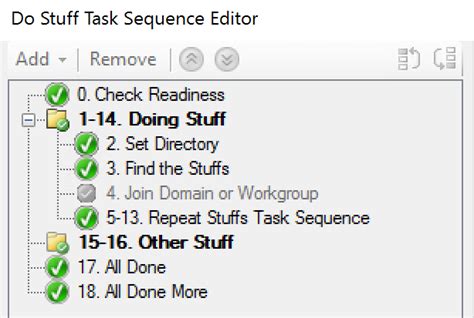 Image result for Task Sequence Page