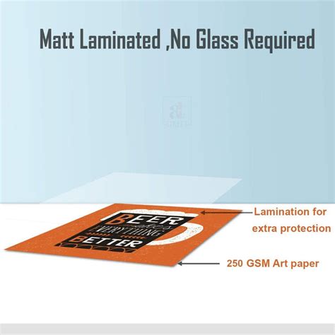 Yellow & White Abstract Framed Painting / Posters for Room Decoration ...