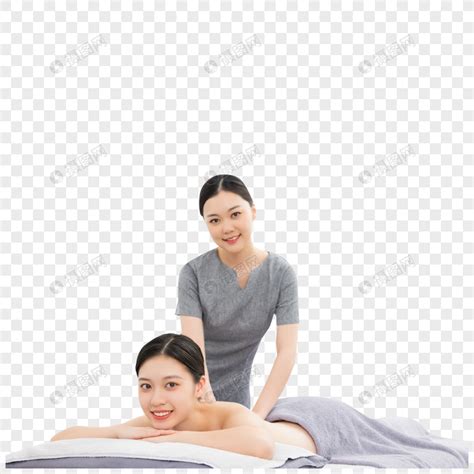 美容院女性按摩技师背部按摩服务元素素材下载-正版素材401942963-摄图网