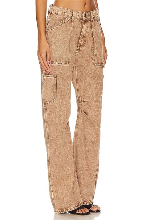 LIONESS Miami Vice Pants in Tan Wash | REVOLVE