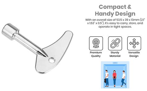 PRYKCS Triangle Socket Spanner Key 2pcs for 9.5mm x 8.5mm Triangular ...