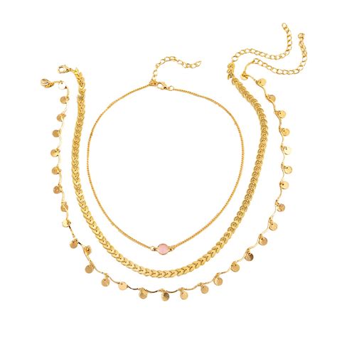 Shining Diva Fashion Stylish Multilayer Chain Pendant Necklace for ...