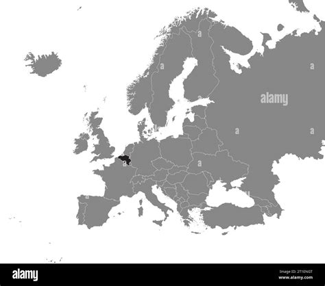 Location map of the KINGDOM OF BELGIUM, EUROPE Stock Vector Image & Art - Alamy