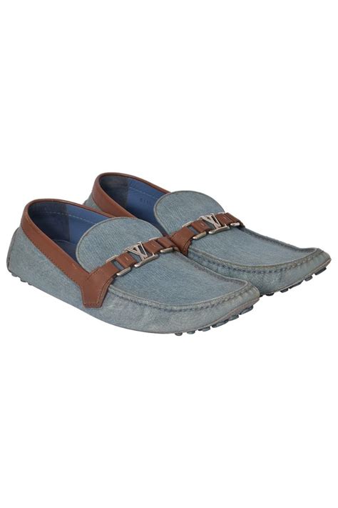 Louis Vuitton Denim Textured Loafers