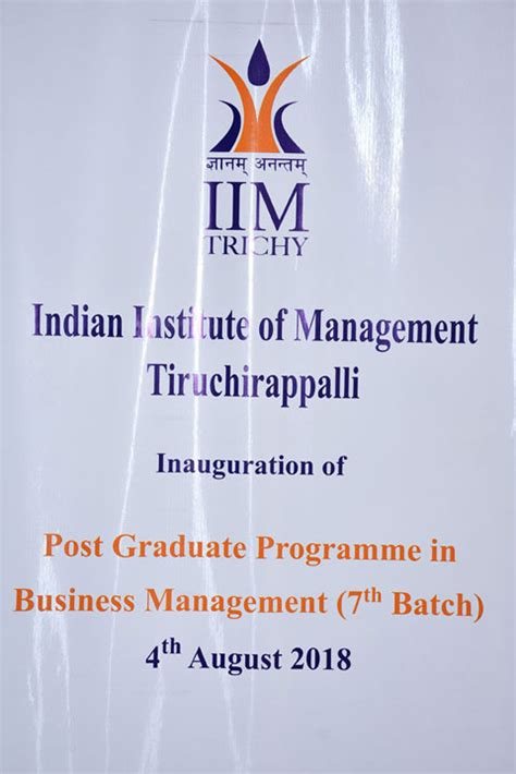 PGPBM Gallery | IIM Tiruchirappalli