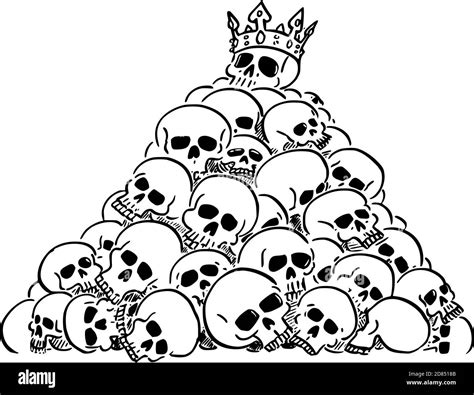 Pile Of Skulls Drawing