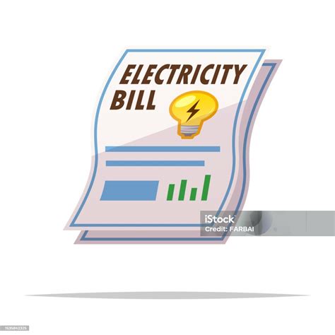 Electricity Bill Icon Transparent Vector Isolated Illustration Stock ...