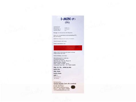 Buy I-Min F 5% Topical Solution Online at Best Price | Clinikally