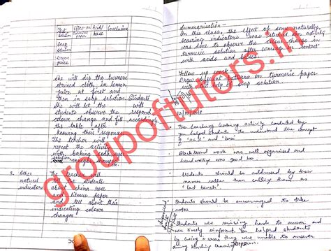 B.Ed Lesson plans - Chemistry - Download PDF - Group Of Tutors