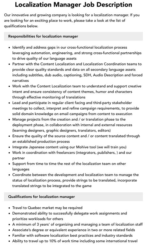 Image result for Localizer Job