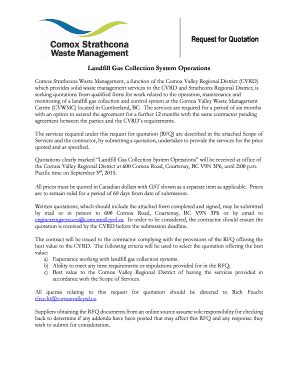 Fillable Online Landfill Gas Collection System Operations Fax Email ...