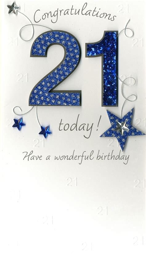 21st Birthday Cards Printable - Printable Templates