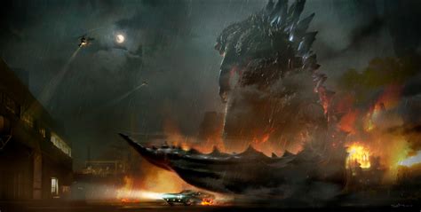 Godzilla vs. Kong concept art by George Hull (Godzilla vs. Kong 2021 ...