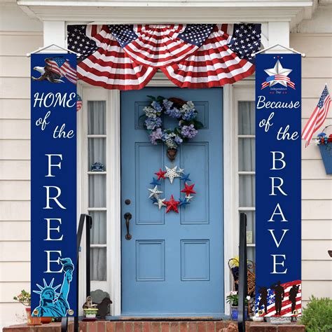 Add some red, white and blue 4th of july outdoor decorations to your ...