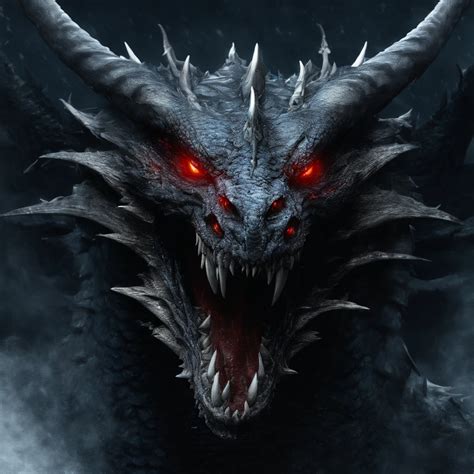 Blizzarding，Ice World，(Dragon Sky Dorado) CU (piercing red eyes),Close ...