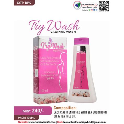 TRYWASH Vaginal Wash Human Biolife India Pvt. Ltd.