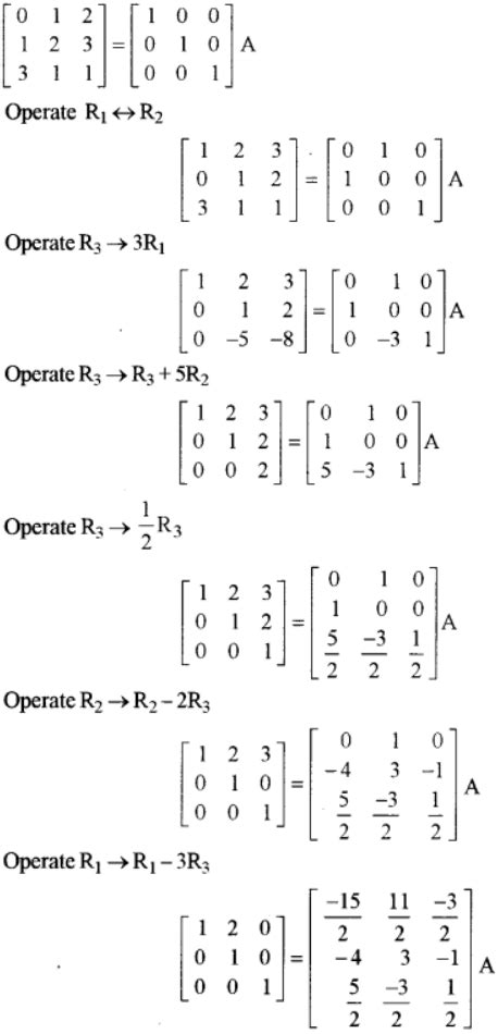 Image result for Elementary Transformation of Matrix