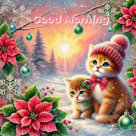 Good Morning Holiday Kittens Pictures, Photos, and Images for Facebook ...