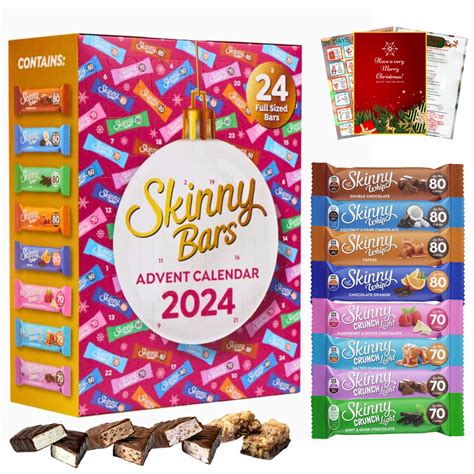 Skinny Bars Advent Calendar 2024 24 Skinny Whip And Skinny | Desertcart ...