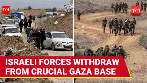Israeli Forces Withdraw From Gaza's Netzarim Corridor; Palestinians ...